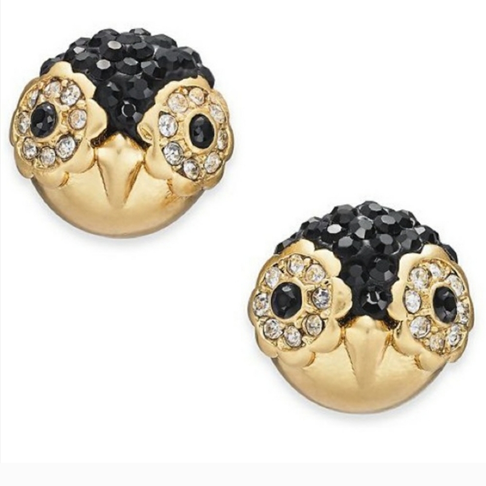 KATE SPADE DASHING BEAUTY SMALL OWL STUD EARRINGS